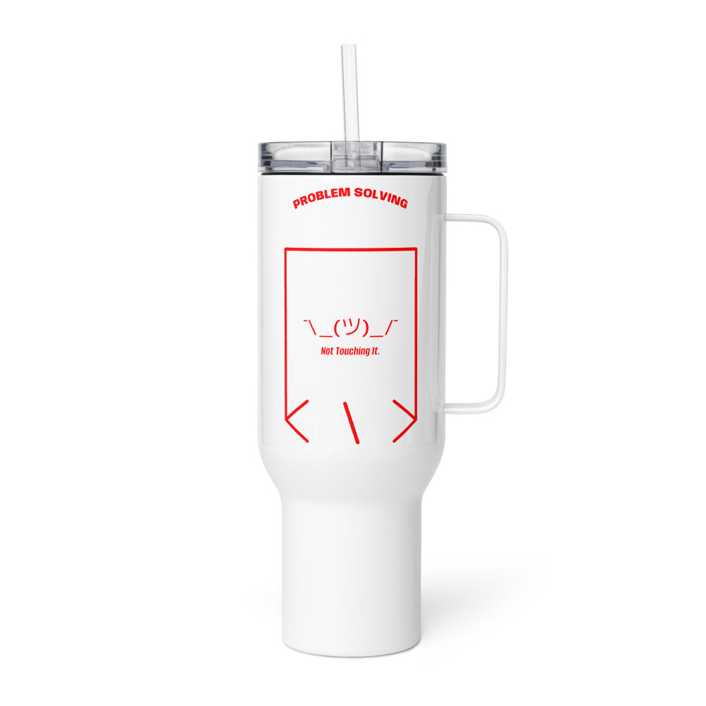 ¯\_(ツ)_/¯ — White Red back mockup (40 oz)