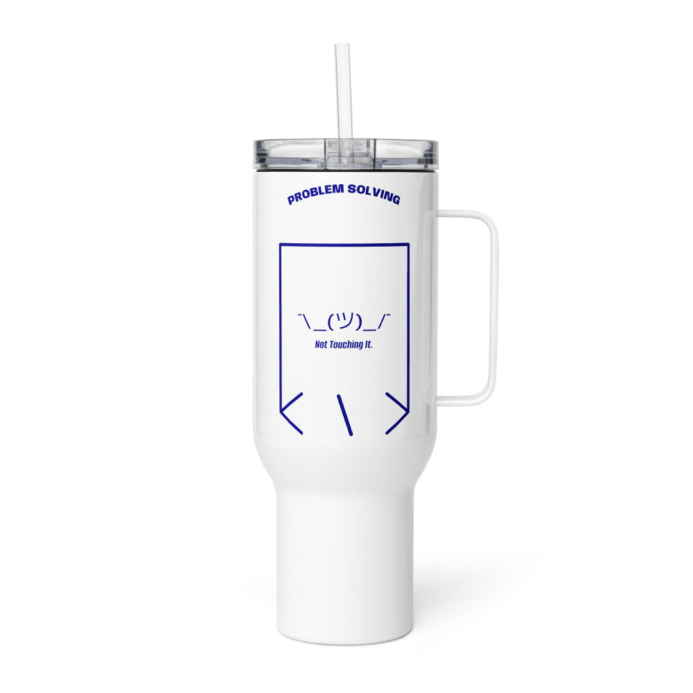 ¯\_(ツ)_/¯ — White Navy back mockup (40 oz)