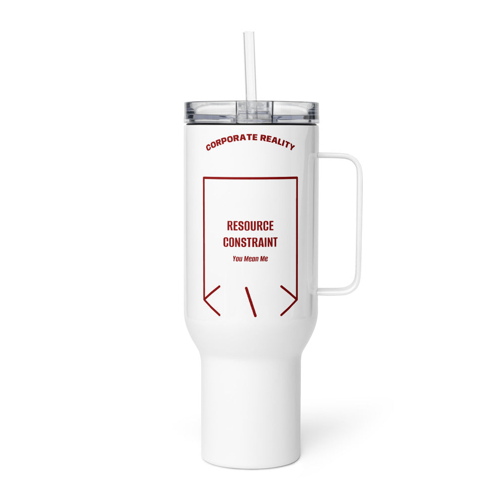 Resource Constraint — White Maroon back mockup (40 oz)
