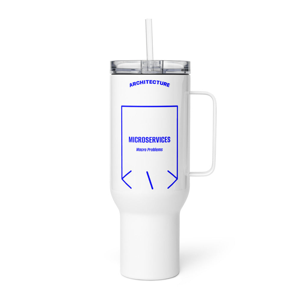 Microservices — White Blue back mockup (40 oz)