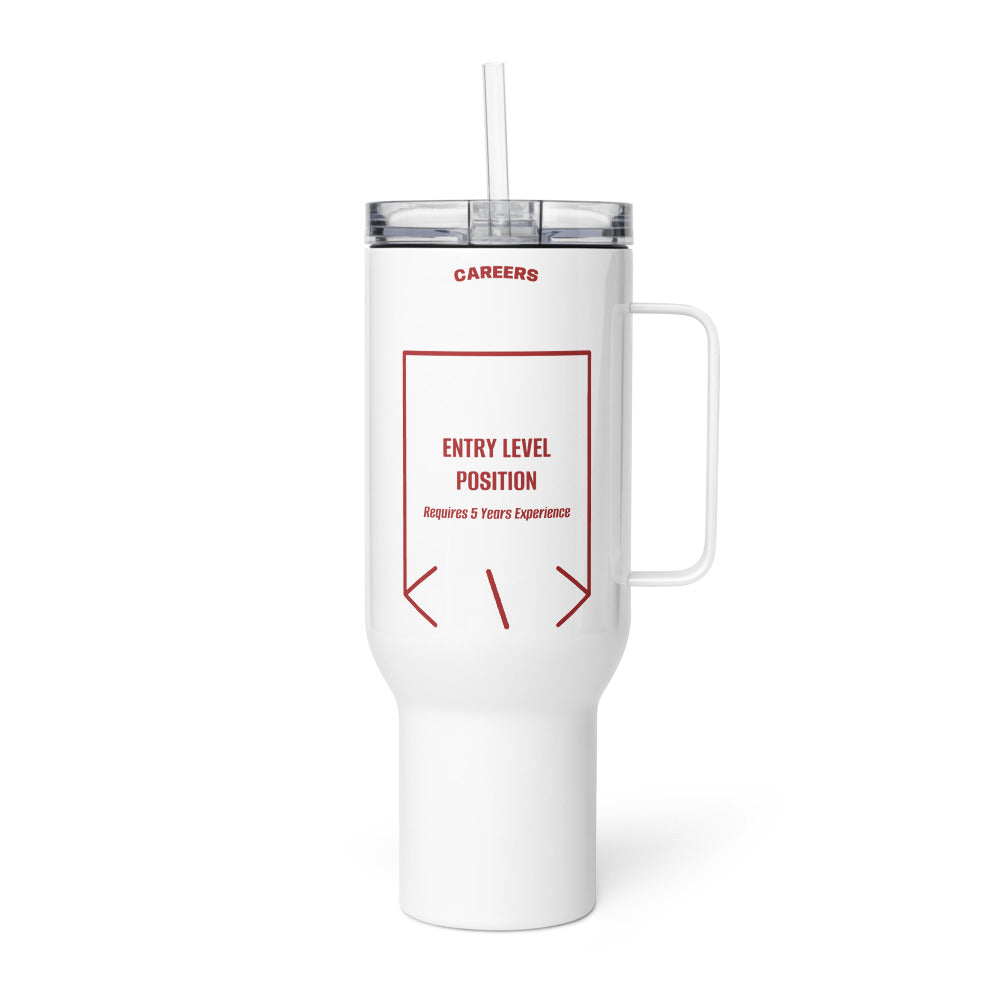 Entry Level Position — White Brown back mockup (40 oz)
