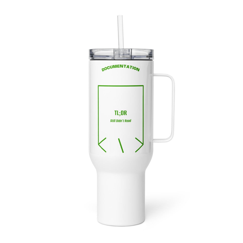 TL;DR — White Green back mockup (40 oz)