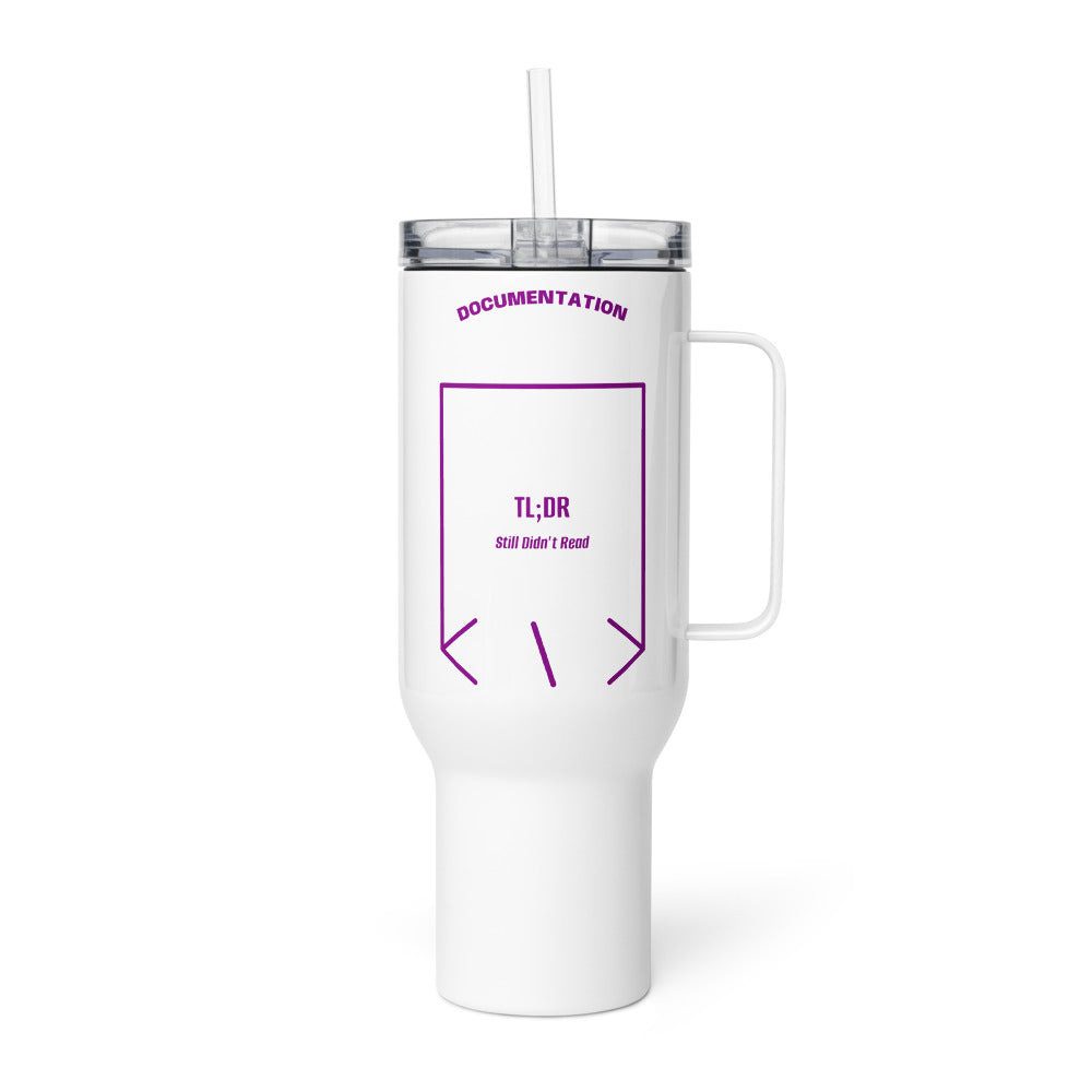 TL;DR — White Purple back mockup (40 oz)