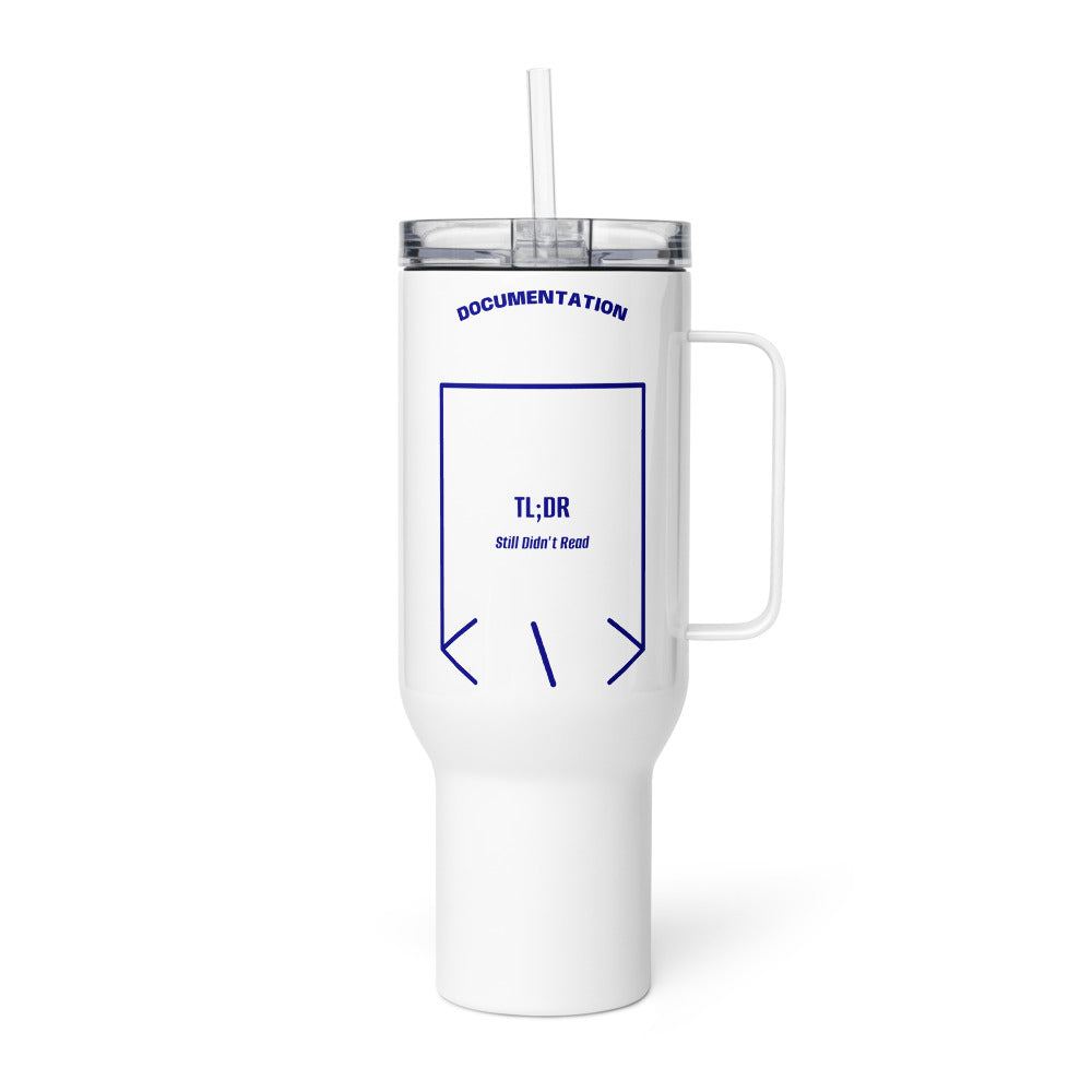 TL;DR — White Navy back mockup (40 oz)