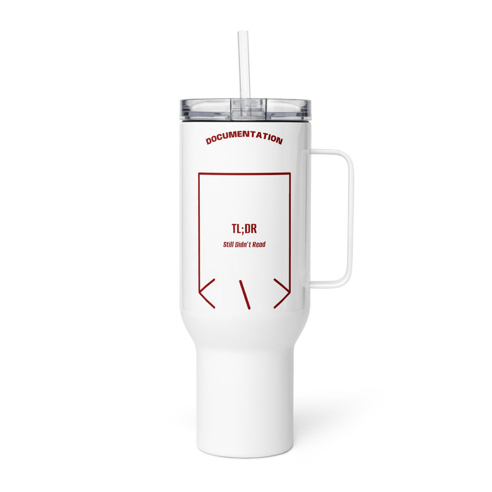 TL;DR — White Maroon back mockup (40 oz)