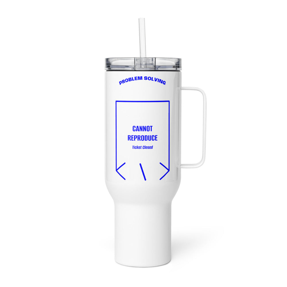 Cannot Reproduce — White Blue back mockup (40 oz)