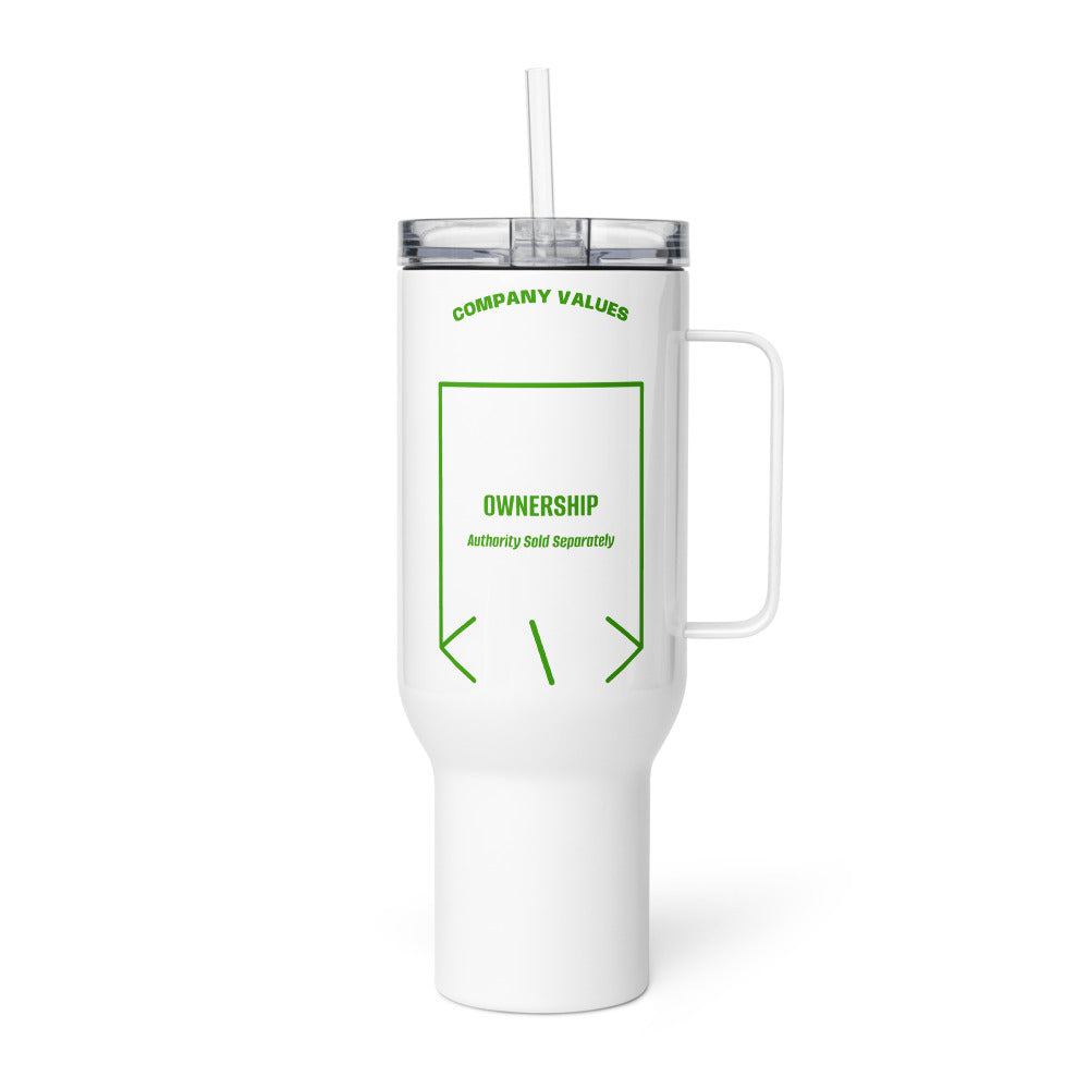Ownership — White Green back mockup (40 oz)