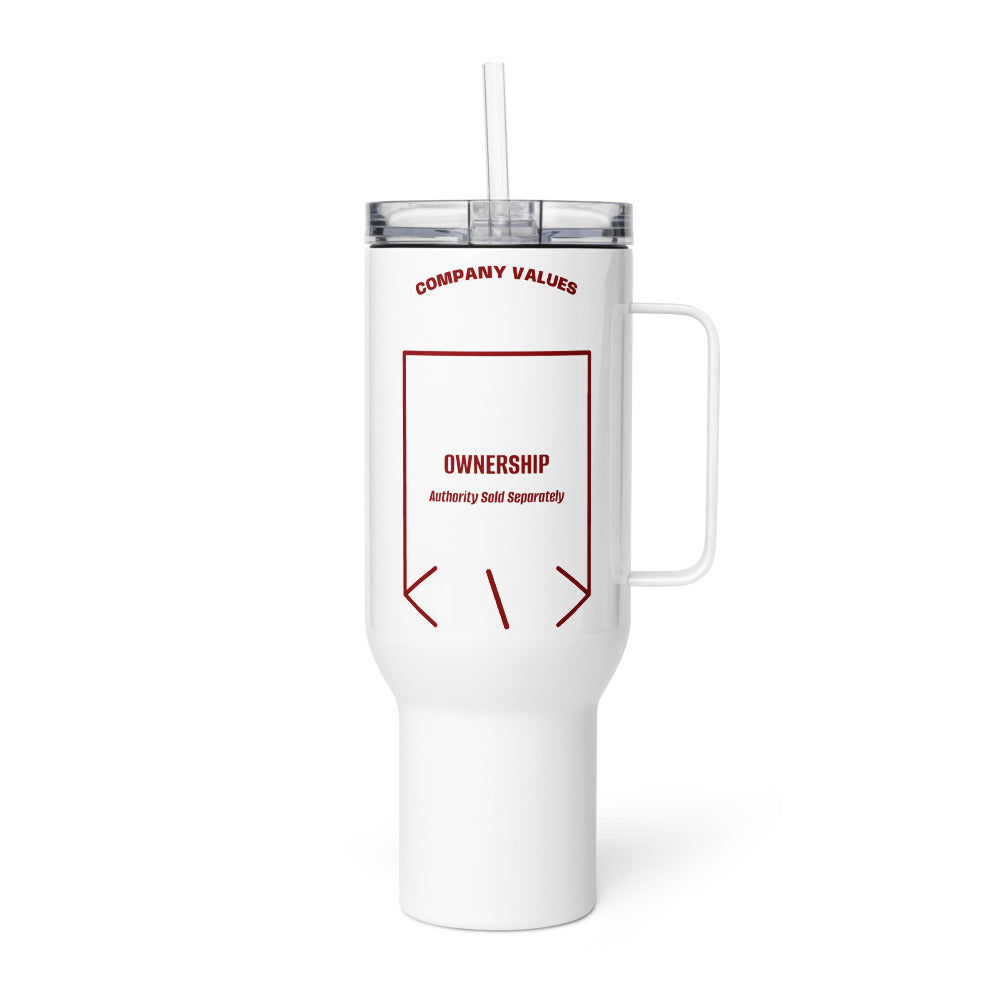 Ownership — White Maroon back mockup (40 oz)