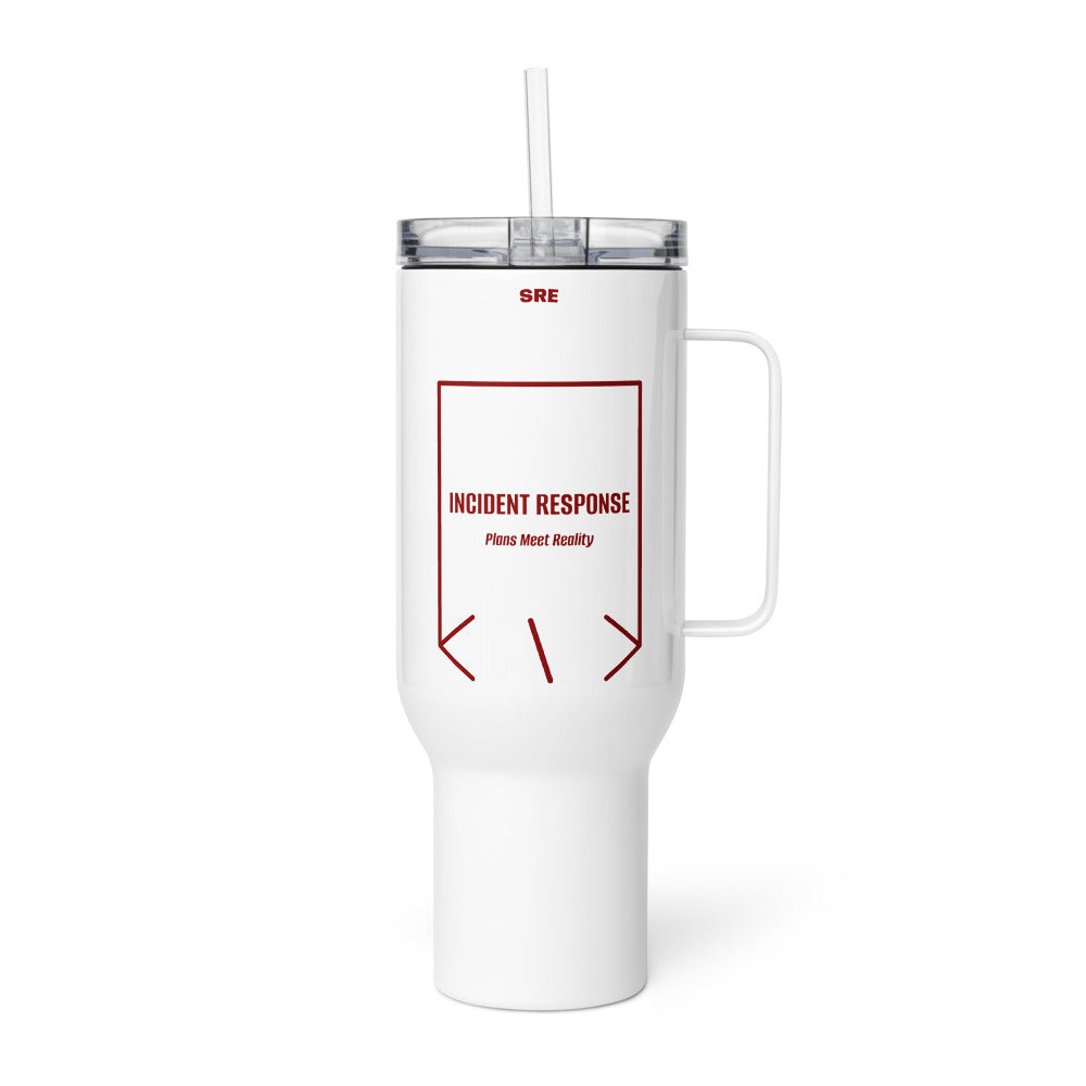 Incident Response — White Maroon back mockup (40 oz)