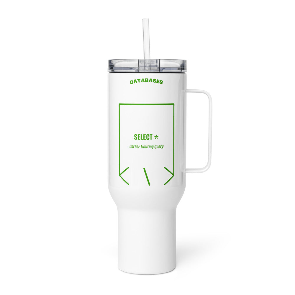 SELECT * — White Green back mockup (40 oz)