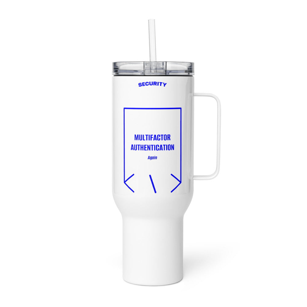 Multifactor Authentication — White Blue back mockup (40 oz)
