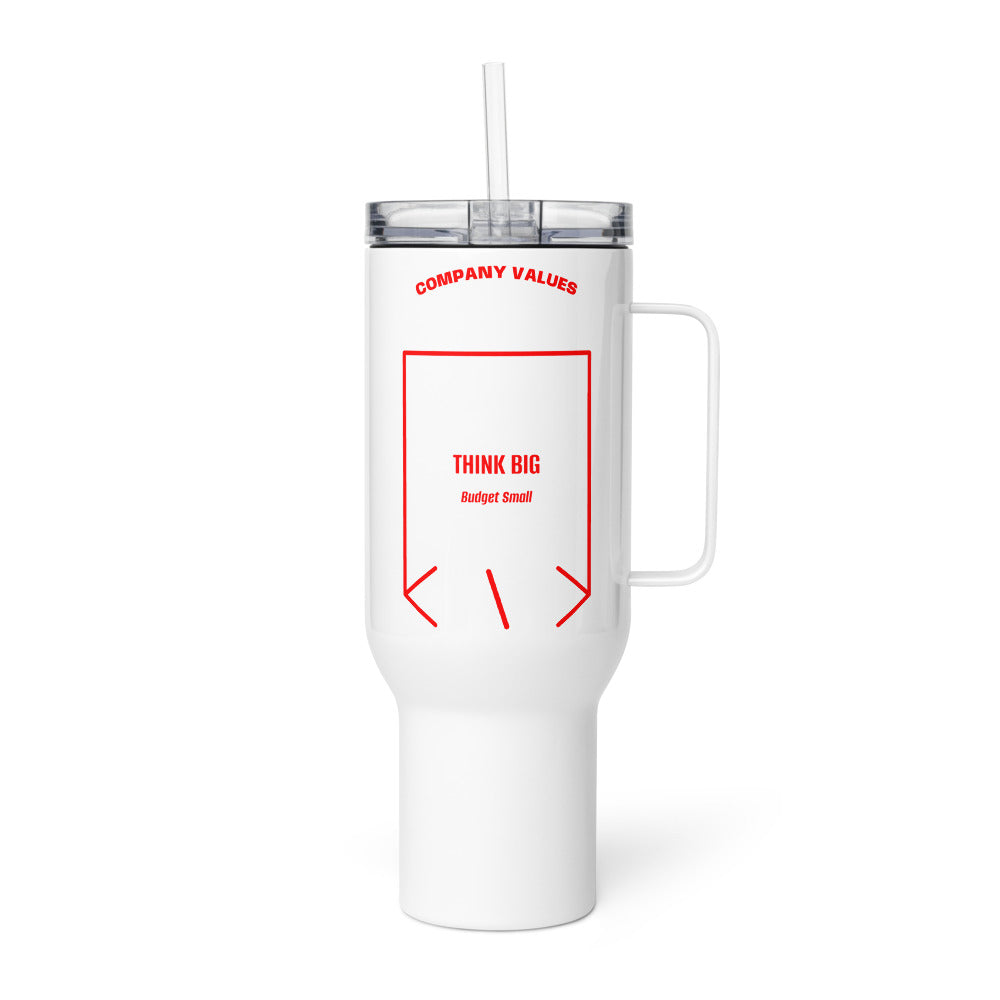 Think Big — White Red back mockup (40 oz)