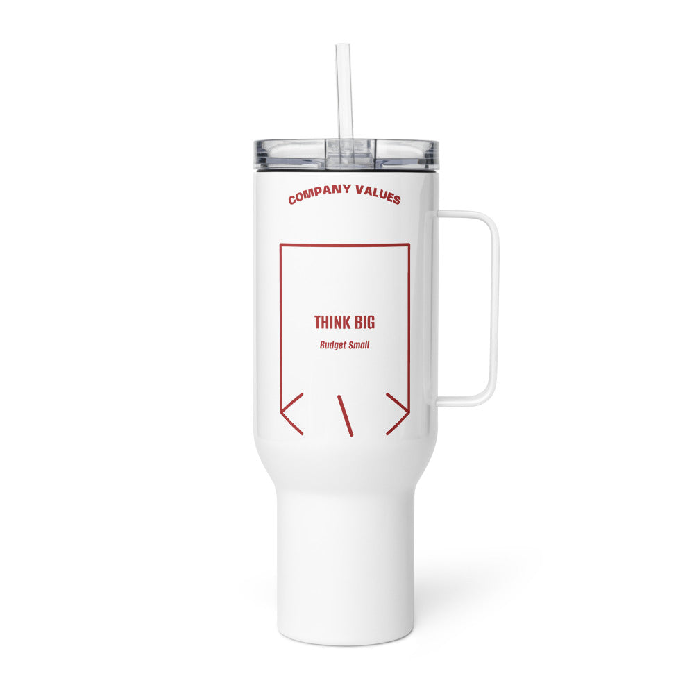 Think Big — White Brown back mockup (40 oz)