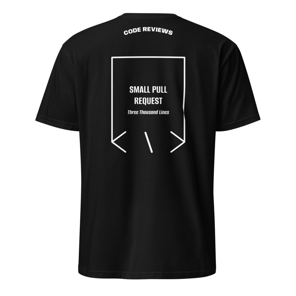 Small Pull Request — Black White back mockup