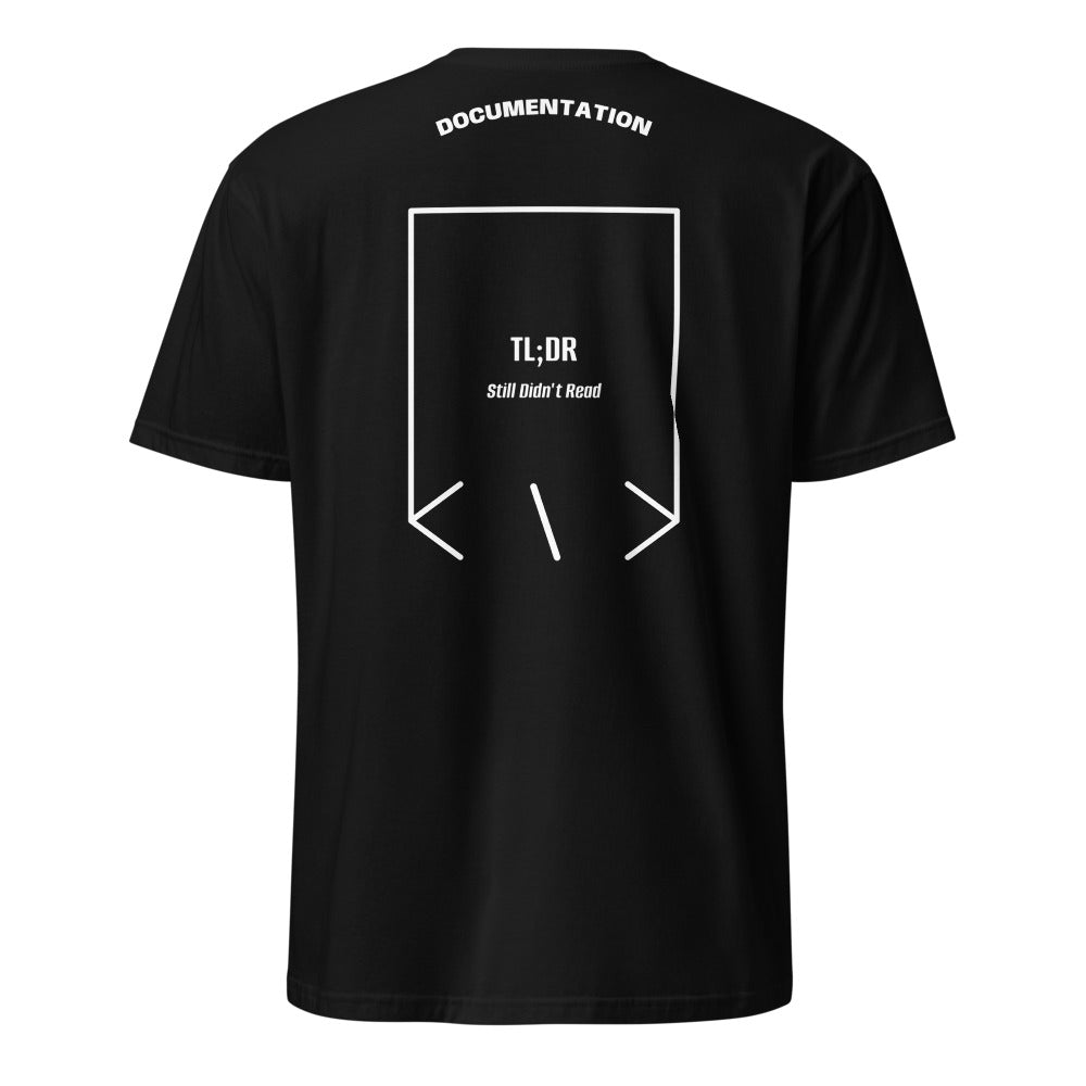 TL;DR — Black White back mockup