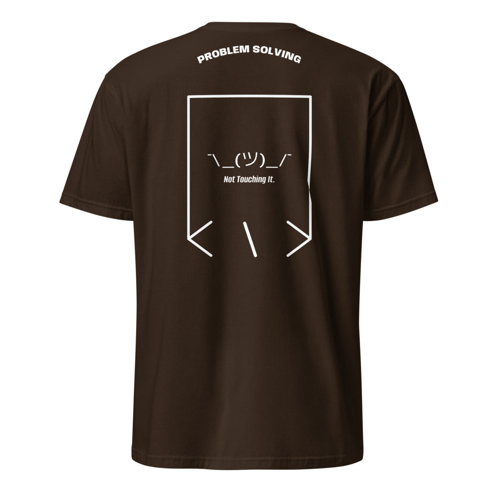 ¯\_(ツ)_/¯ — Dark Chocolate White back mockup