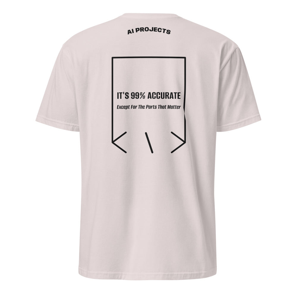 It's 99% Accurate — Ice Grey Black back mockup