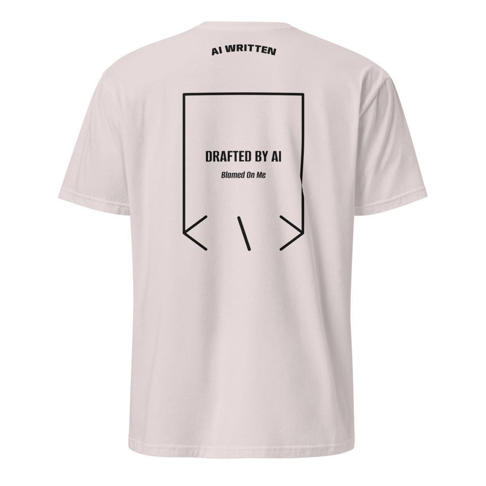 Drafted By AI — Ice Grey Black back mockup