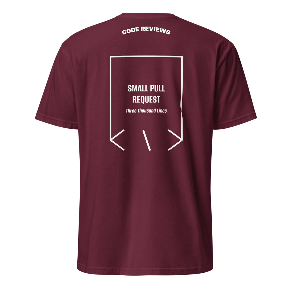 Small Pull Request — Maroon White back mockup