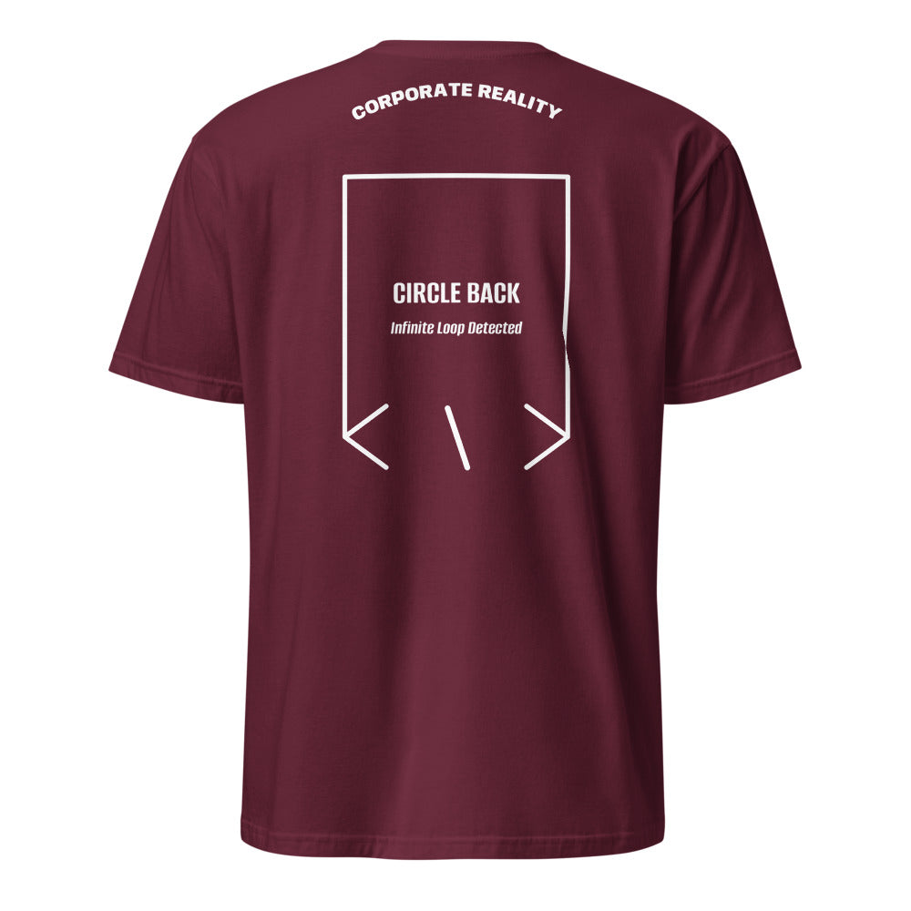 Circle Back — Maroon White back mockup