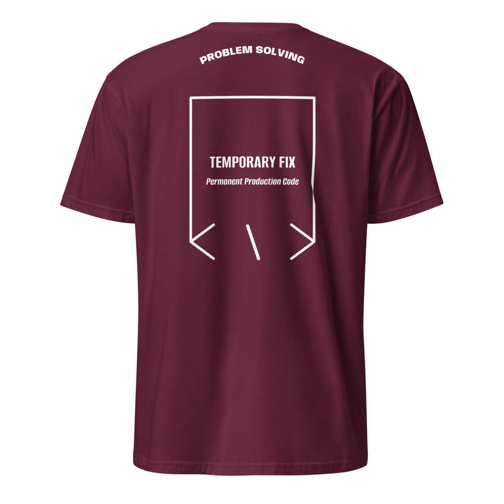 Temporary Fix — Maroon White back mockup