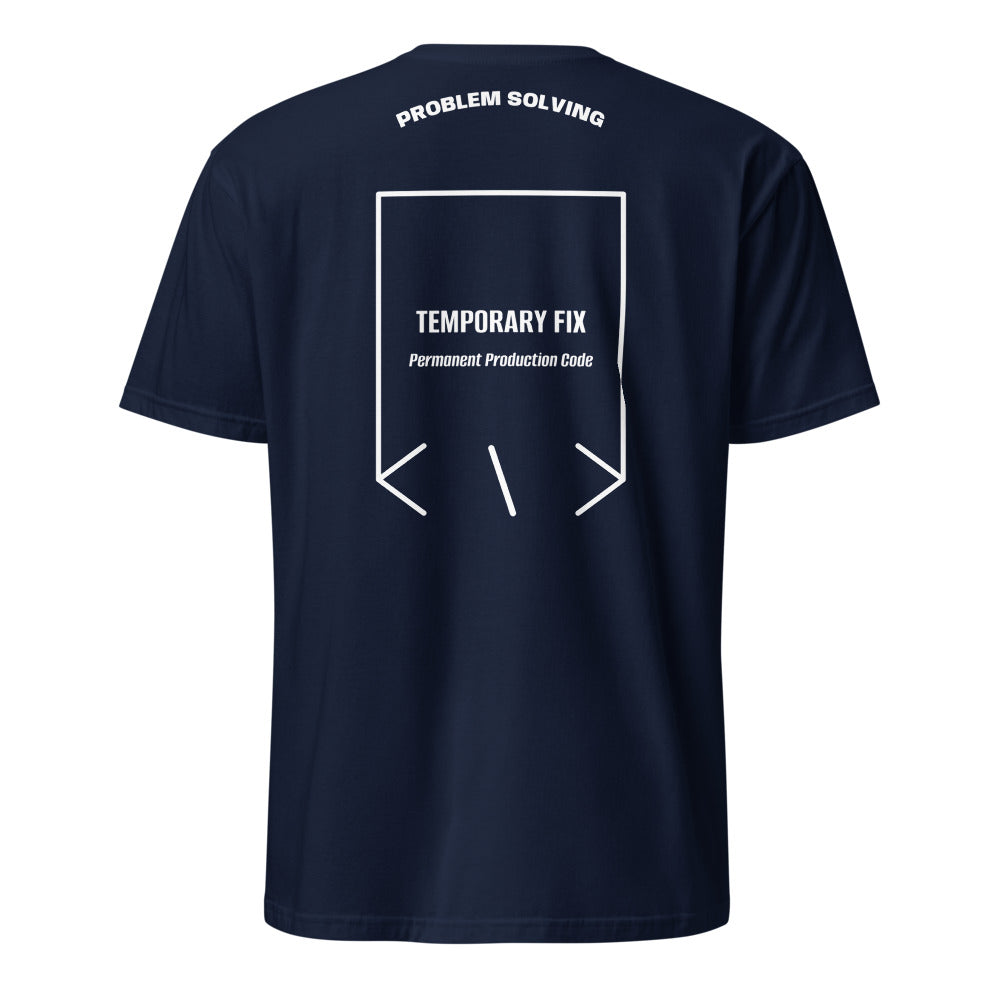 Temporary Fix — Navy White back mockup