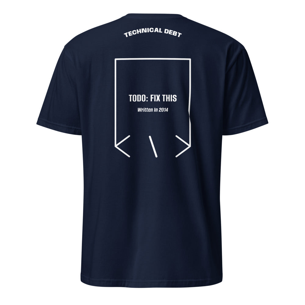 TODO: Fix This — Navy White back mockup