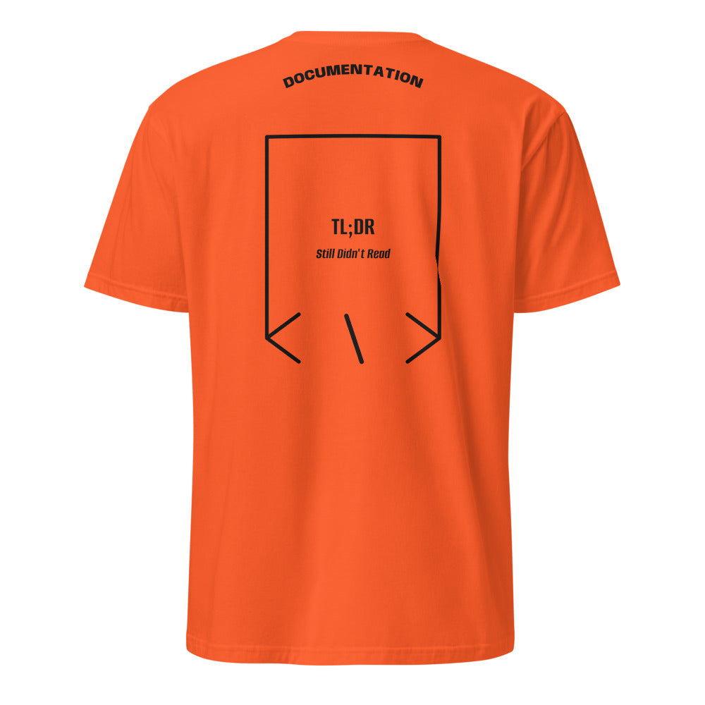 TL;DR — Orange Black back mockup