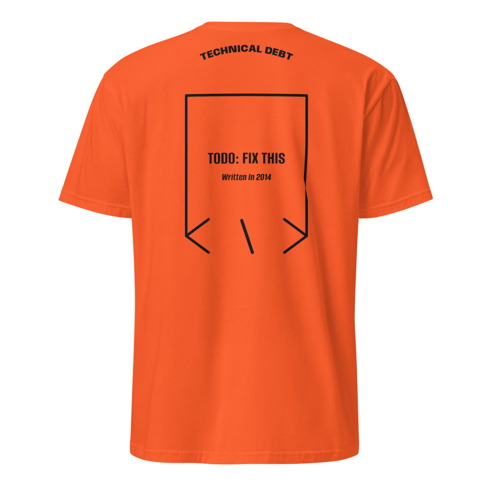 TODO: Fix This — Orange Black back mockup