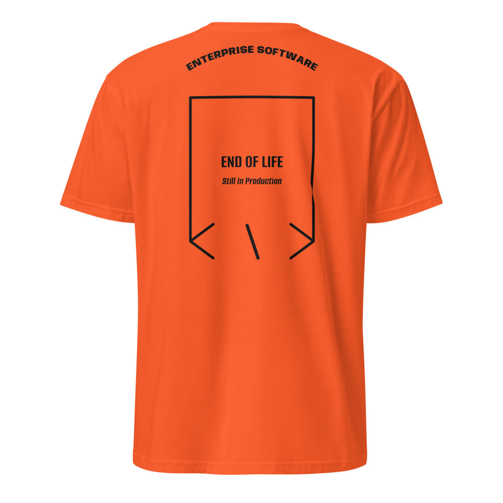 End Of Life — Orange Black back mockup