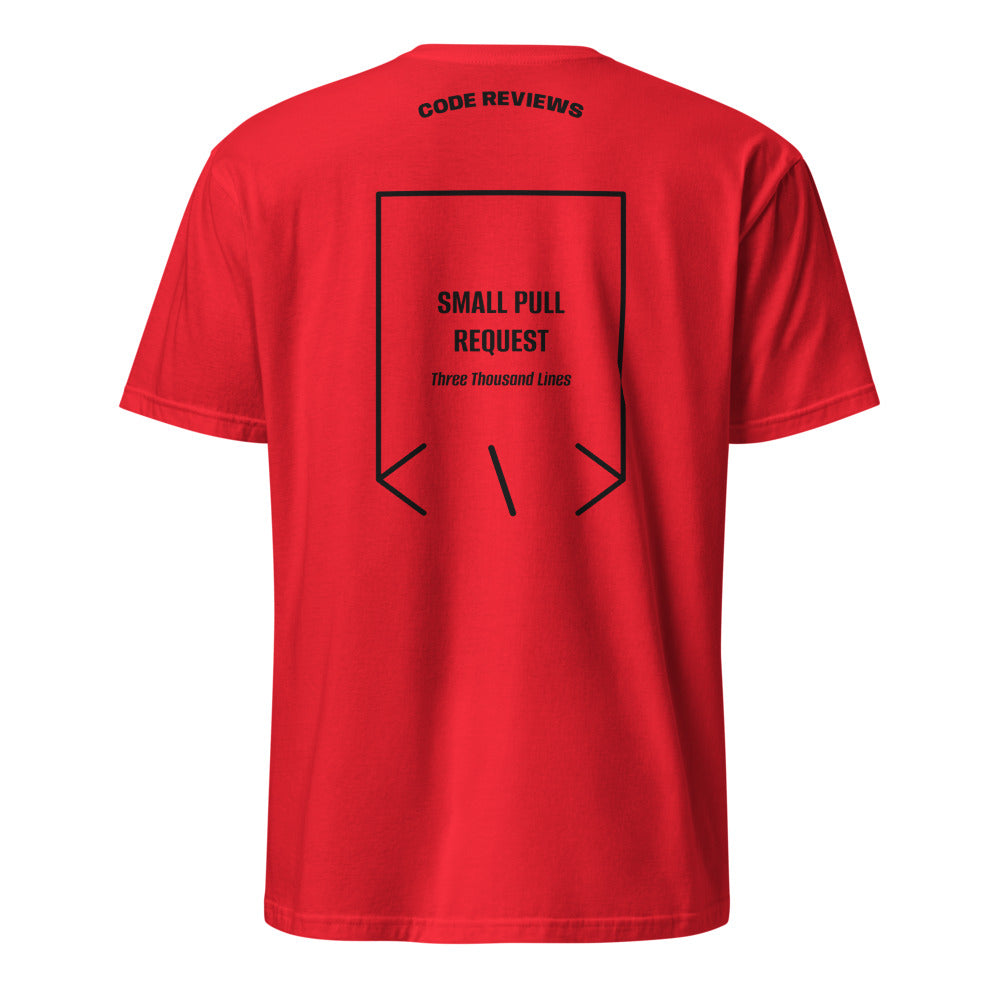 Small Pull Request — Red Black back mockup