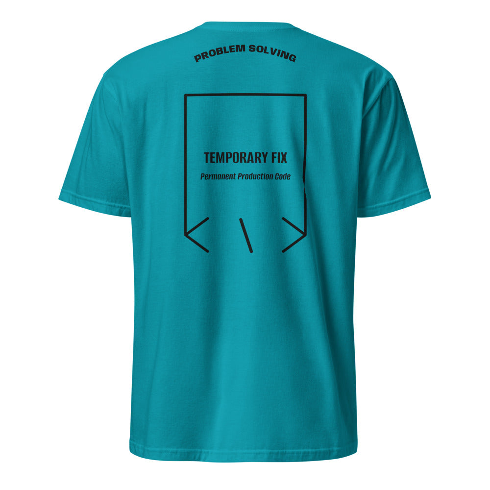 Temporary Fix — Tropical Blue Black back mockup