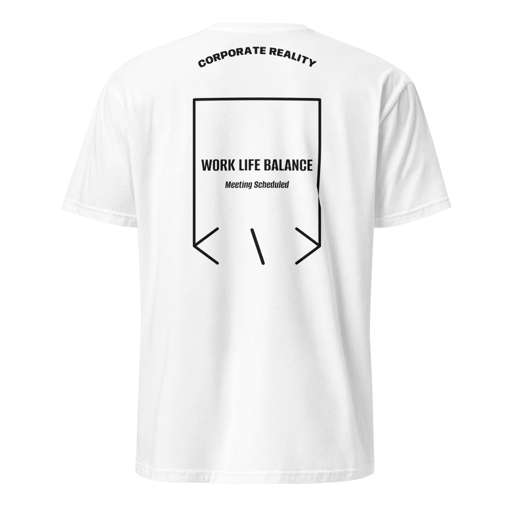 Work Life Balance — White Black back mockup