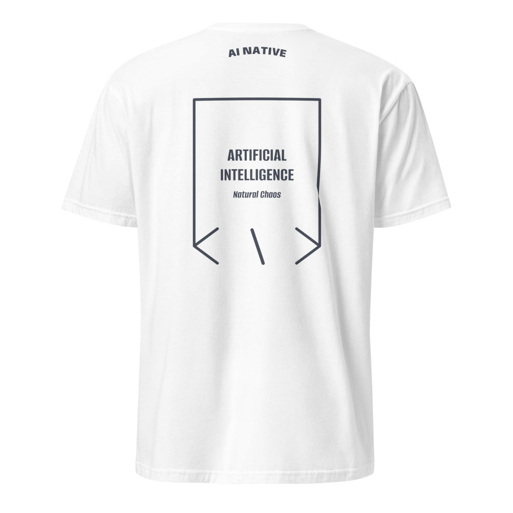 Artificial Intelligence — White Heather Navy back mockup