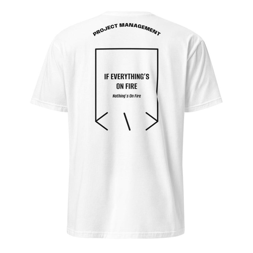 If Everything’s On Fire — White Black back mockup