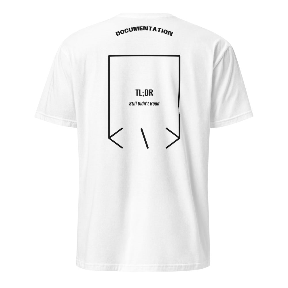 TL;DR — White Black back mockup