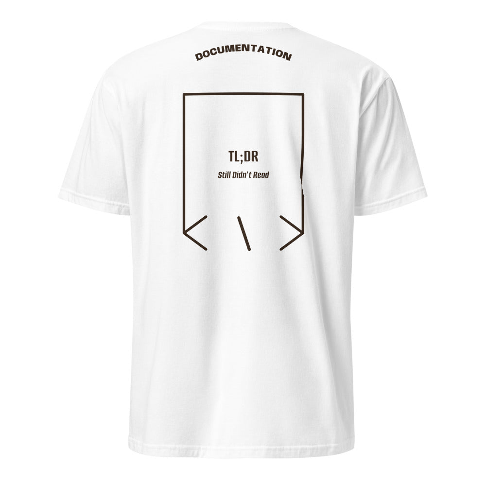 TL;DR — White Dark Chocolate back mockup
