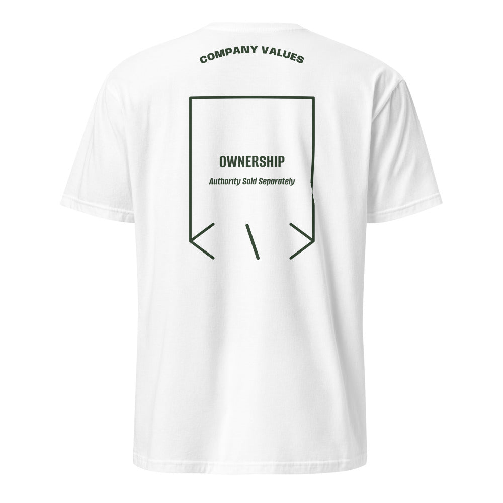 Ownership — White Forest Green back mockup