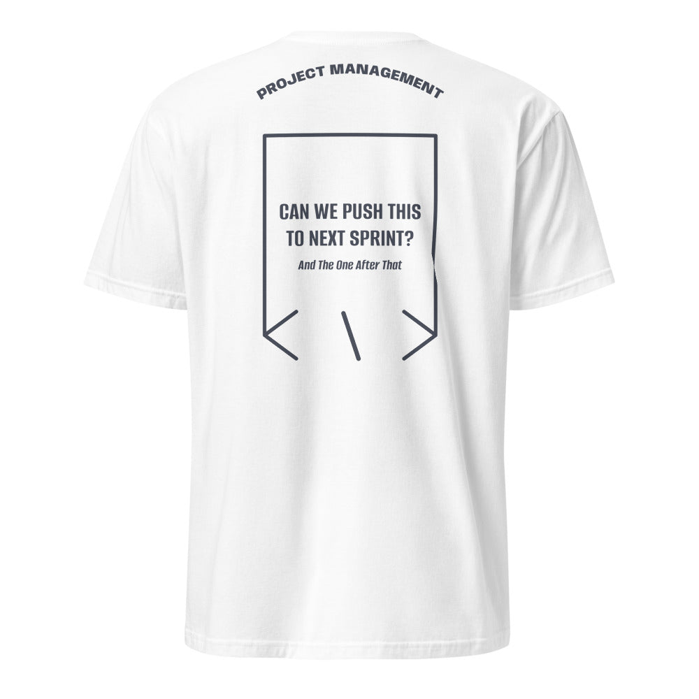 Can We Push This To Next Sprint? — White Heather Navy back mockup