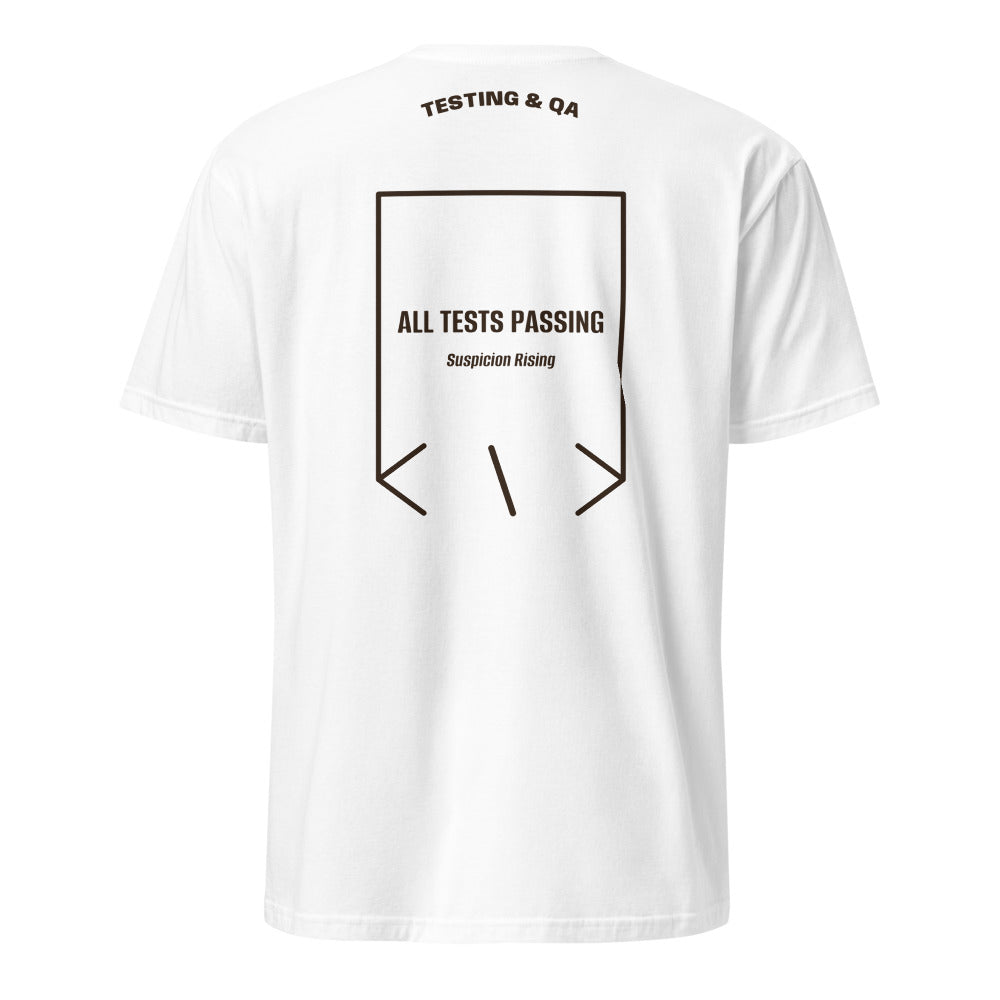 All Tests Passing — White Dark Chocolate back mockup