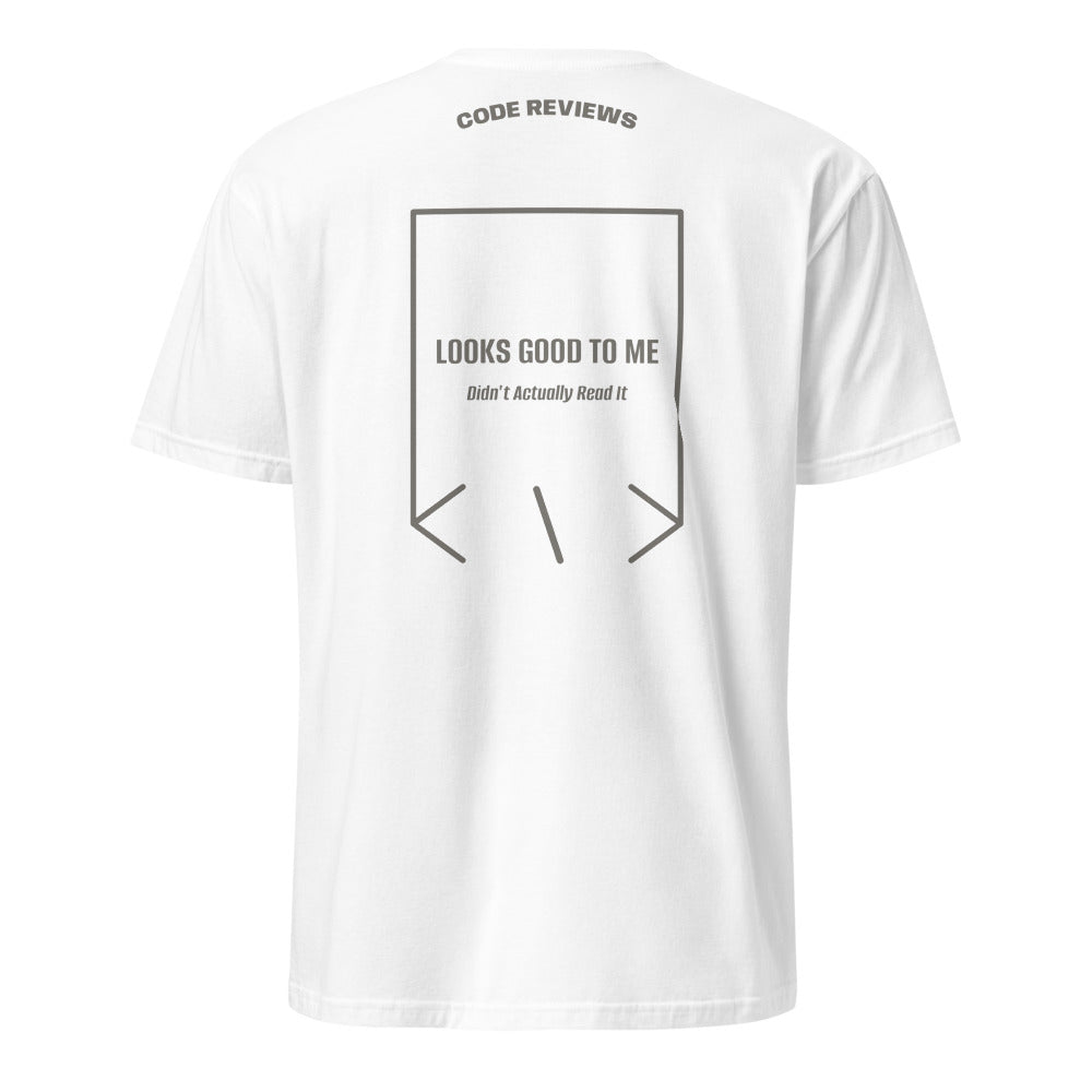 Looks Good To Me — White Charcoal back mockup