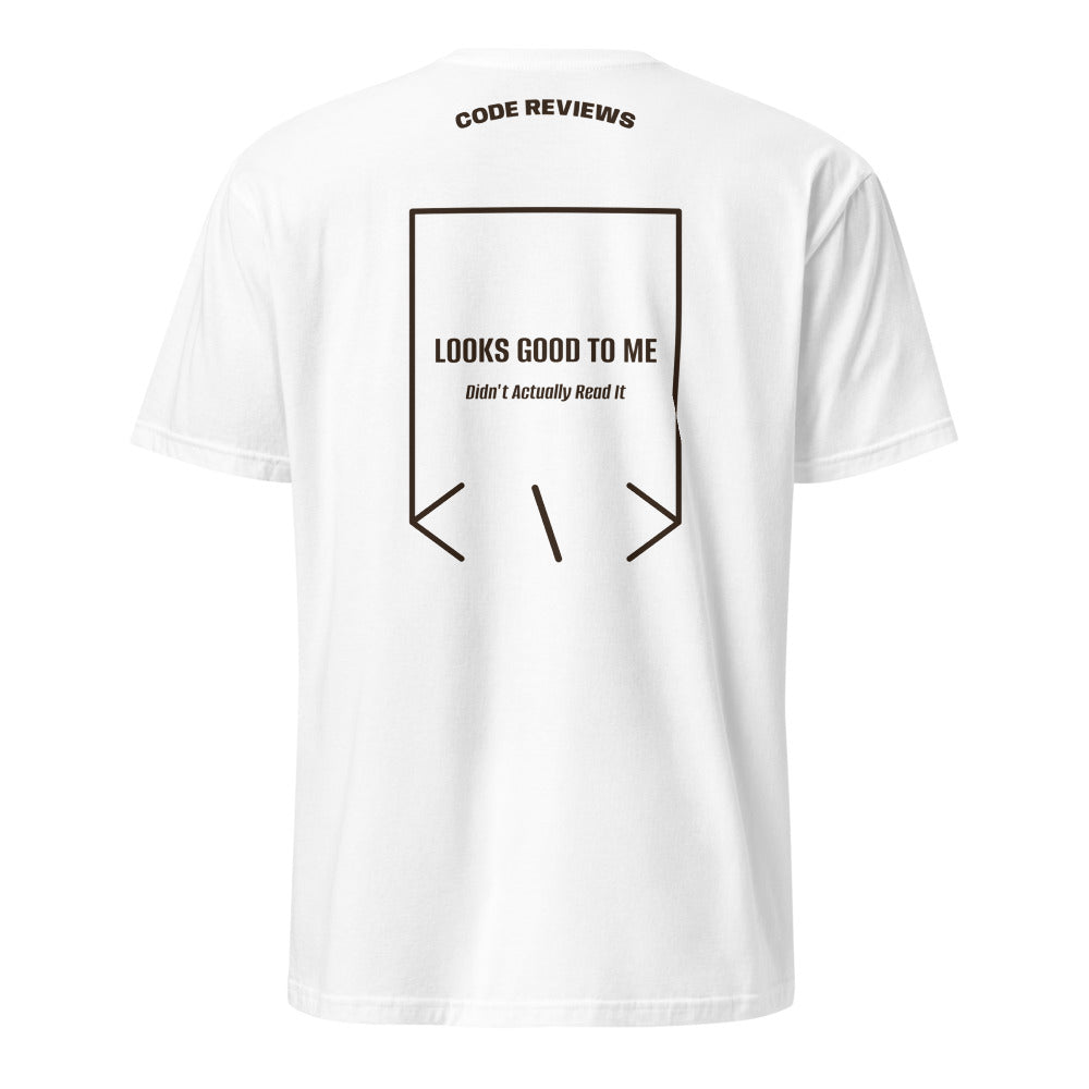 Looks Good To Me — White Dark Chocolate back mockup
