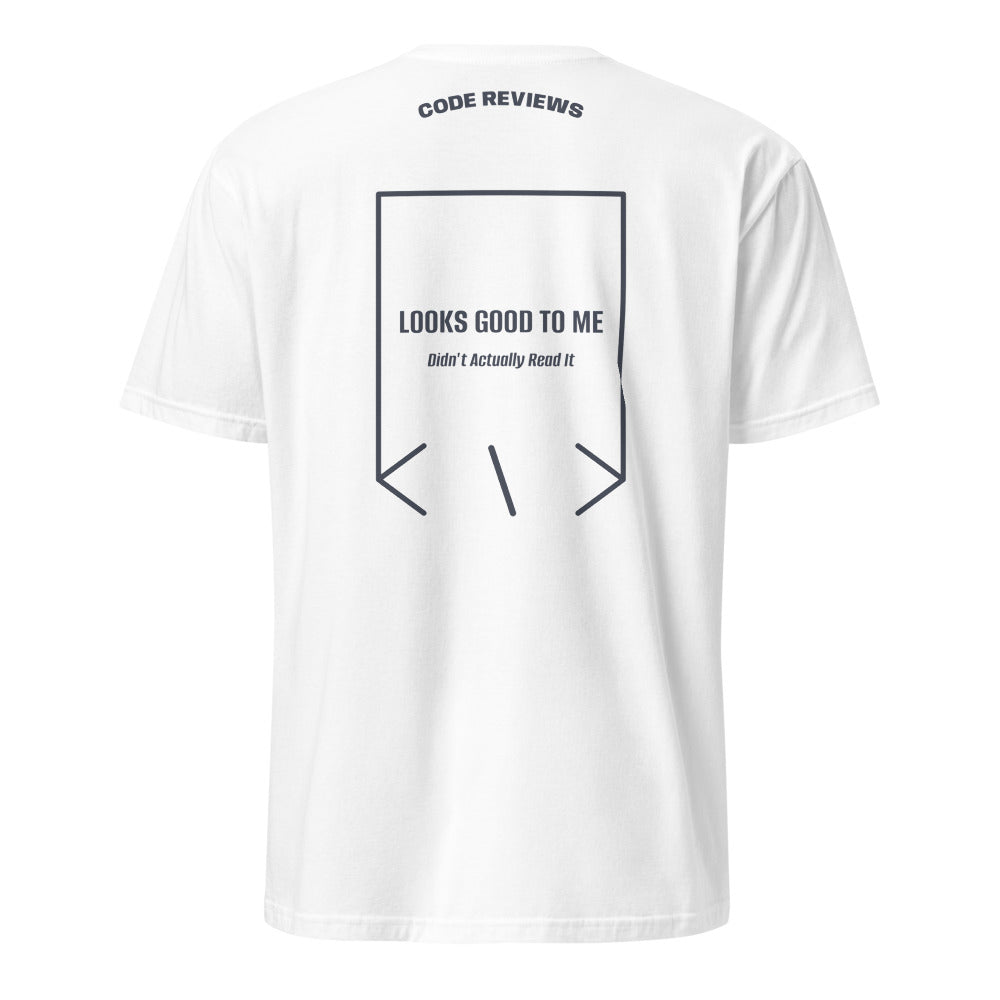 Looks Good To Me — White Heather Navy back mockup