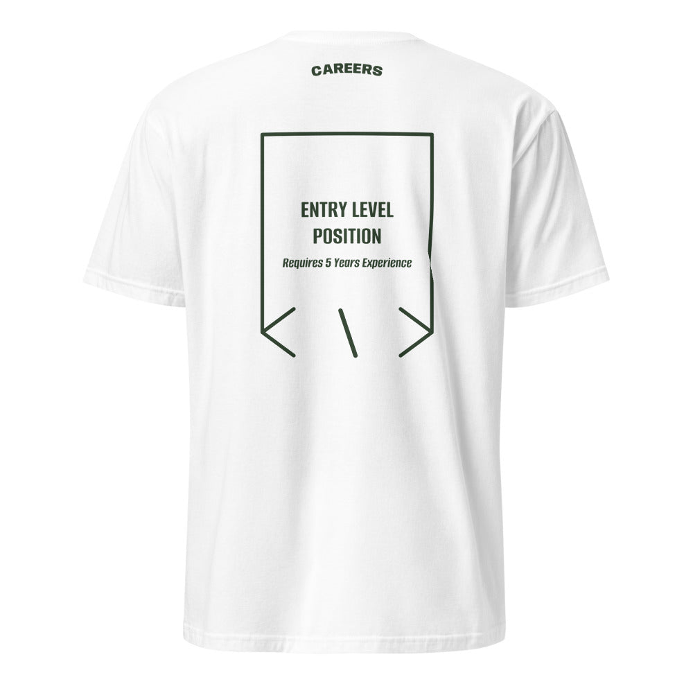 Entry Level Position — White Forest Green back mockup