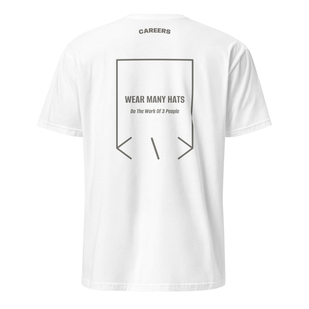 Wear Many Hats — White Charcoal back mockup