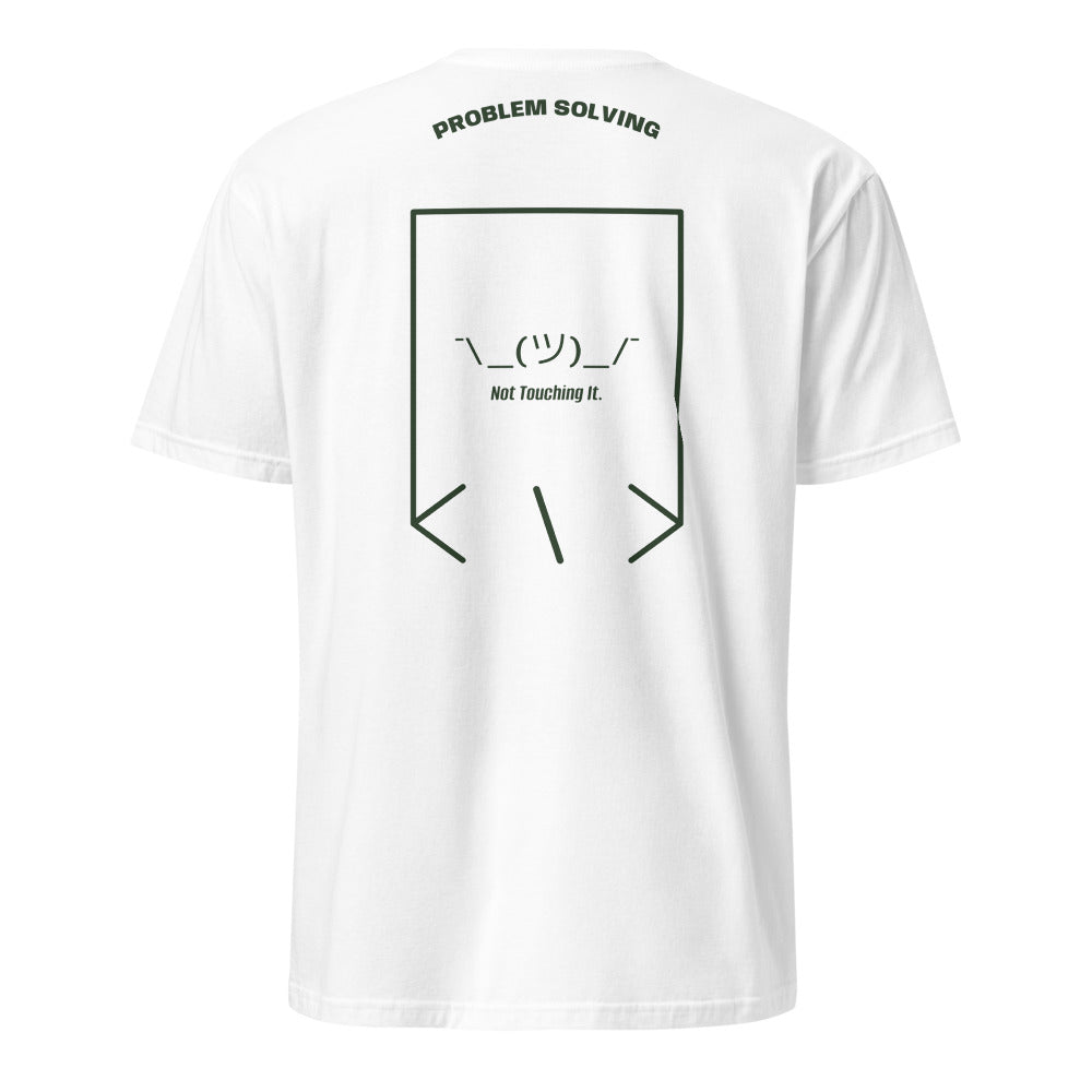 ¯\_(ツ)_/¯ — White Forest Green back mockup