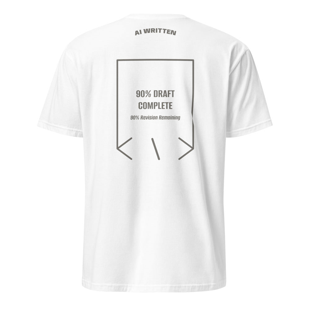 90% Draft Complete — White Charcoal back mockup