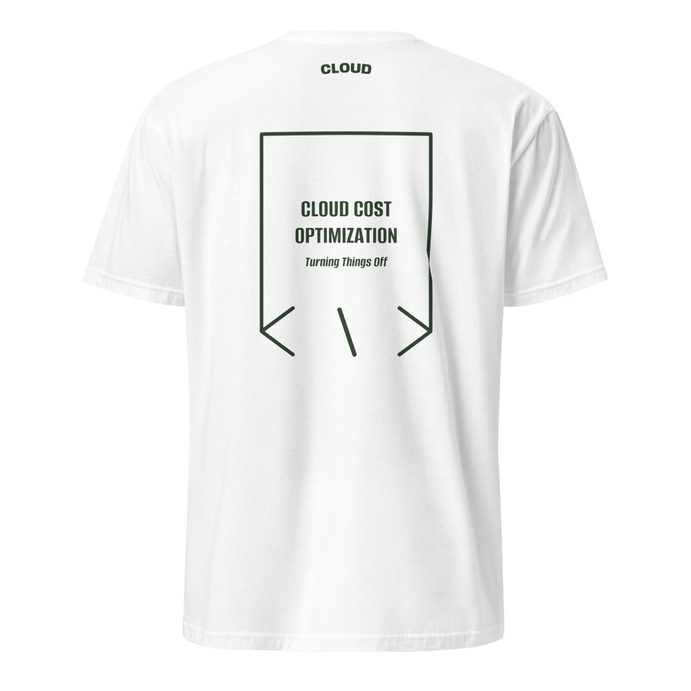 Cloud Cost Optimization — White Forest Green back mockup