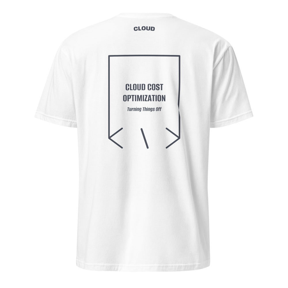 Cloud Cost Optimization — White Heather Navy back mockup