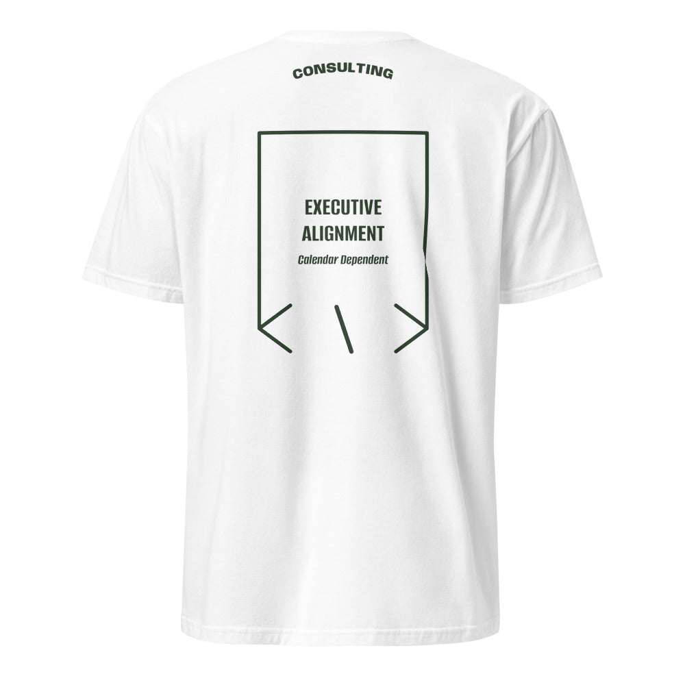 Executive Alignment — White Forest Green back mockup